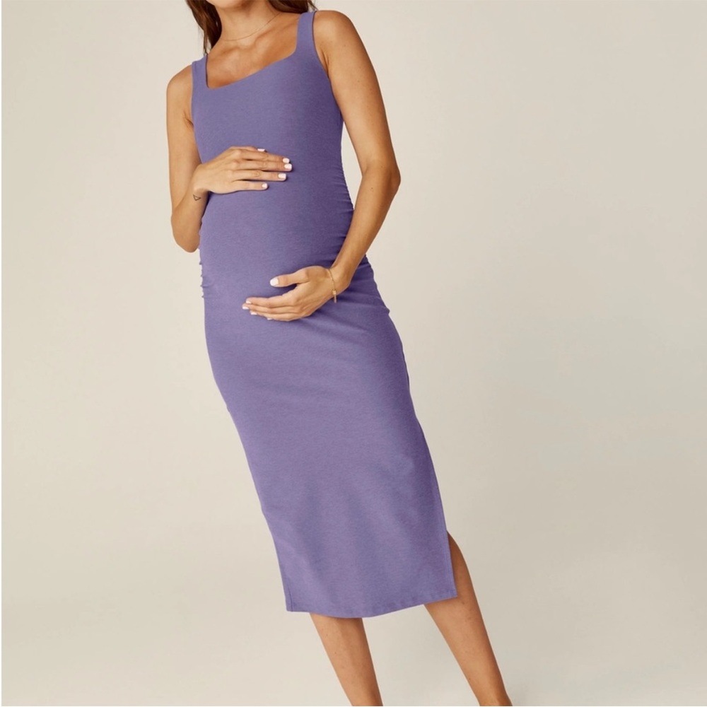 Beyond Yoga Purple Maternity Dress